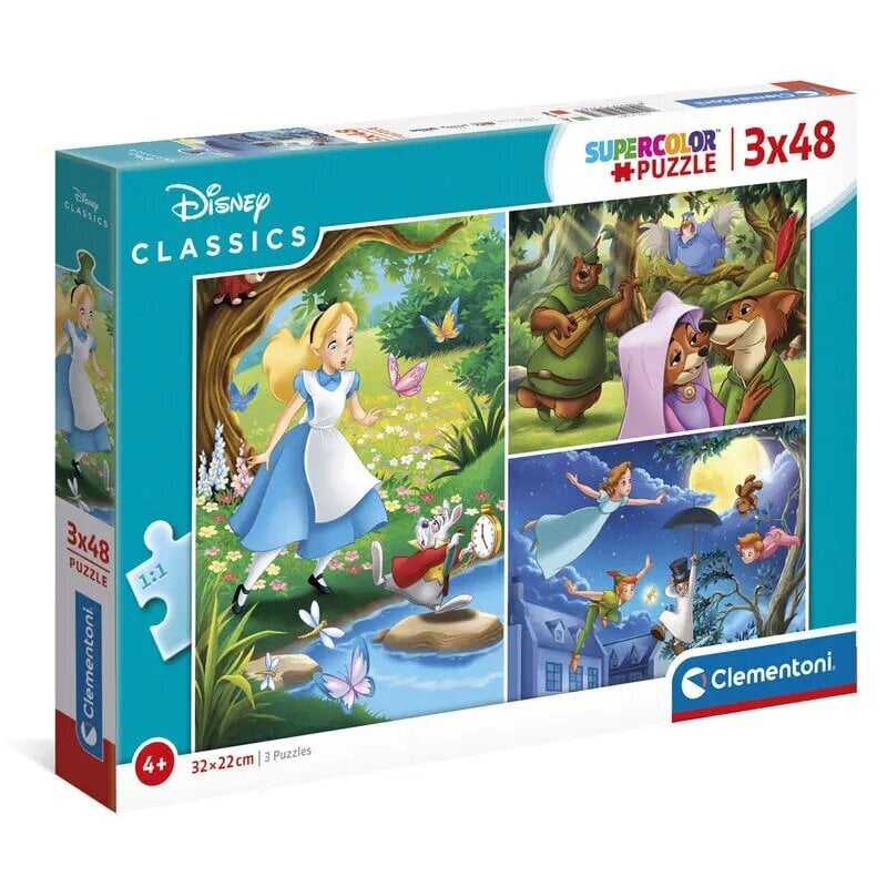 Pusle Disney Klassika, 3 x 48 tk цена и информация | Pusled | kaup24.ee