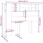 vidaXL peatsi kapp, hall Sonoma tamm, 140x18,5x104,5 cm цена и информация | Voodid | kaup24.ee