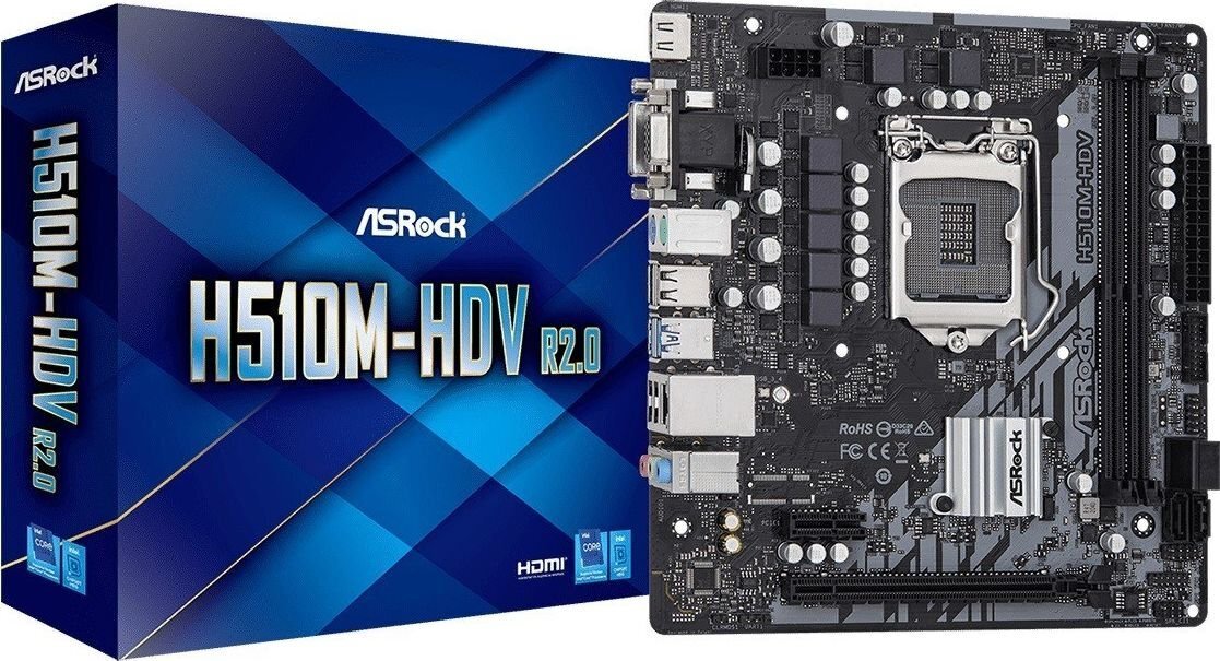 ASRock H510M-HDV R2.0 hind ja info | Emaplaadid | kaup24.ee