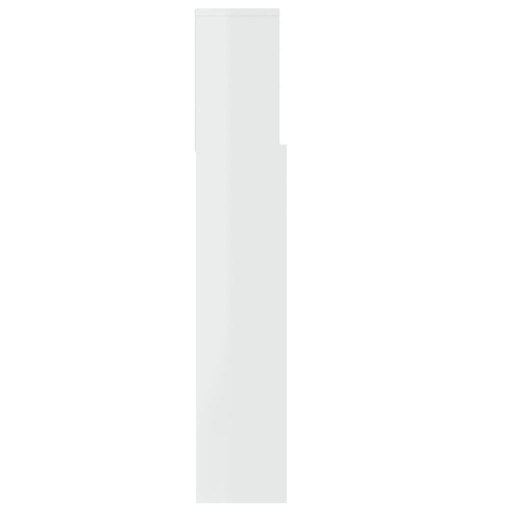vidaXL voodipeatsi kapp, kõrgläikega valge, 100 x 19 x 103,5 cm цена и информация | Voodid | kaup24.ee