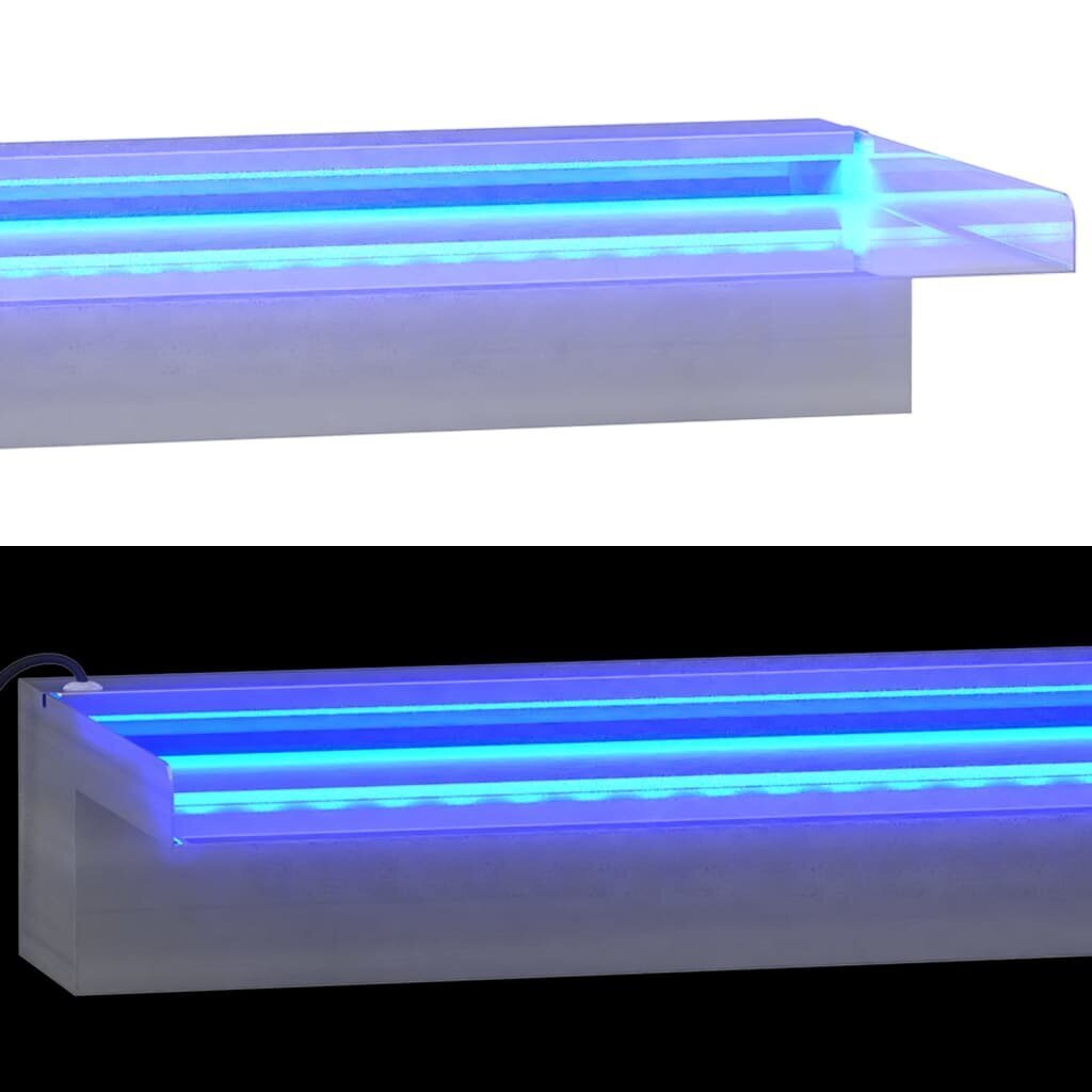 vidaXL purskkaevu kosk RGB LED-tuledega, roostevaba teras, 45 cm цена и информация | Dekoratsioonid | kaup24.ee