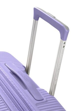 American Tourister käsipagas Soundbox Spinner Lavender 55cm цена и информация | Kohvrid, reisikotid | kaup24.ee