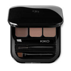 Kulmude palett Kiko Milano Eyebrow Expert Palette, 02 Brown 2.4g цена и информация | Карандаши, краска для бровей | kaup24.ee