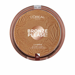 Pruunistav puuder L'Oreal Paris Bronze Please La Terra 18 g, 02 Capri Naturale цена и информация | Пудры, базы под макияж | kaup24.ee