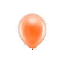 Воздушные шары Rainbow Balloons, 23 см, металлик, оранжевые (1 шт. / 100 шт.) цена и информация | Шарики | kaup24.ee