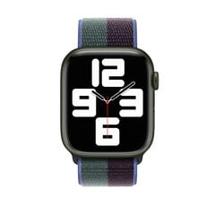 Nailonrihm Apple Watchile – Midnight/Eucalyptus 42/44/45mm hind ja info | Nutikellade ja nutivõrude tarvikud | kaup24.ee