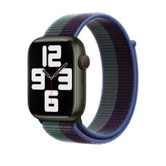 Nailonrihm Apple Watchile – Midnight/Eucalyptus 42/44/45mm hind ja info | Nutikellade ja nutivõrude tarvikud | kaup24.ee