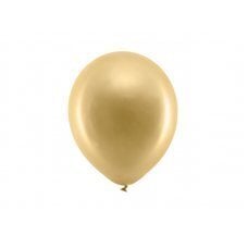 Õhupallid 23 cm, metallik, kuldsed, 100 tk hind ja info | Õhupallid | kaup24.ee