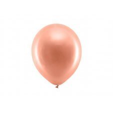 Воздушные шары Rainbow Balloons, 23 см, металлик, розовое золото (1 уп. / 100 шт.) цена и информация | Шарики | kaup24.ee
