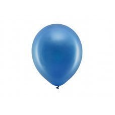Воздушные шары Rainbow Balloons, 23 см, металлик, темно-синие (1 уп. / 100 шт.) цена и информация | Шарики | kaup24.ee