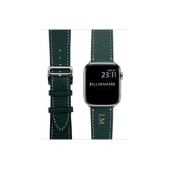 ZILLIONAIRE Apple Watch Epsom nahast rihm – Roheline 38/40/41mm hind ja info | Nutikellade ja nutivõrude tarvikud | kaup24.ee