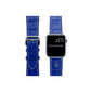 ZILLIONAIRE Apple Watch Croco nahast rihm – Sinine 42/44/45mm hind ja info | Nutikellade ja nutivõrude tarvikud | kaup24.ee