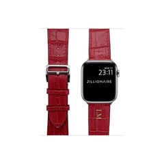 Zillionaire Apple Watch Кожаный ремешок Croco  — Красный 38/40/41mm цена и информация | Аксессуары для смарт-часов и браслетов | kaup24.ee