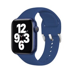 Apple Watch Active Silikoon Rihm – Mereväe sinine 38/40/41mm hind ja info | Nutikellade ja nutivõrude tarvikud | kaup24.ee