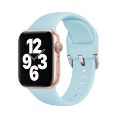 Apple Watch Active Silikoon Rihm – Helesinine 42/44/45mm hind ja info | Nutikellade ja nutivõrude tarvikud | kaup24.ee