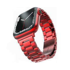 Ремешок из нержавеющей стали для Apple Watch — Красный 38/40/41mm цена и информация | Аксессуары для смарт-часов и браслетов | kaup24.ee