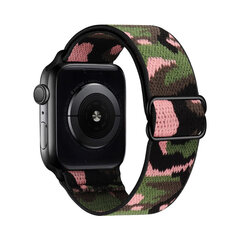 Nailon Solo Rihm Apple Watch jaoks – Military Roosa 38/40/41mm hind ja info | Nutikellade ja nutivõrude tarvikud | kaup24.ee