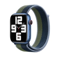 Nailon Rihm Apple Watch jaoks – Süvikusinine/Samblaroheline 38/40/41mm hind ja info | Nutikellade ja nutivõrude tarvikud | kaup24.ee