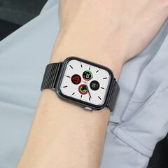 Ремешок Modern из нержавеющей стали для Apple Watch — Черный 38/40/41mm цена и информация | Аксессуары для смарт-часов и браслетов | kaup24.ee