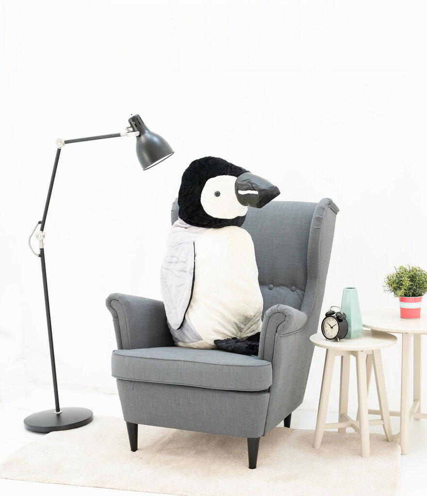 Pehme mänguasi pingviin Pipi 100 cm, valge hind ja info | Pehmed mänguasjad | kaup24.ee