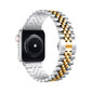 Apple Watch Jubilee Roostevaba Teras Rihm – Hõbe/Kuld 38/40/41mm hind ja info | Nutikellade ja nutivõrude tarvikud | kaup24.ee