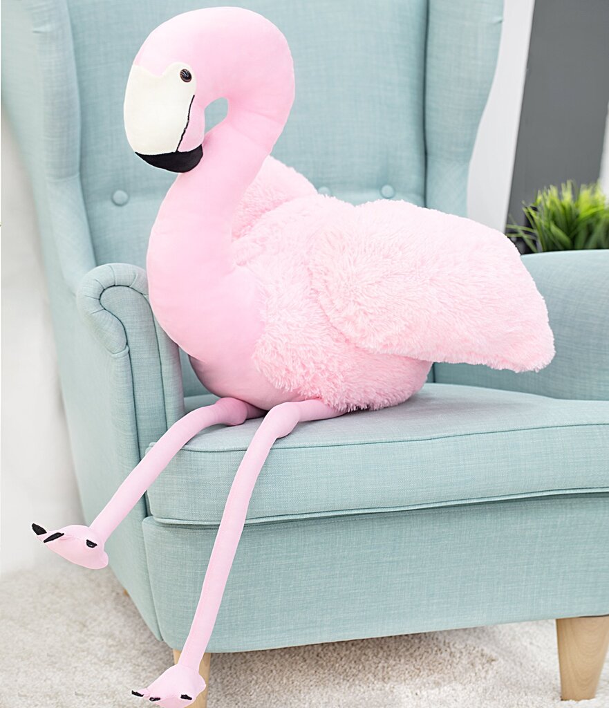 Pehme mänguasi flamingo Fofo 70 cm, roosa цена и информация | Pehmed mänguasjad | kaup24.ee