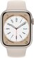 Apple Watch Series 8 GPS 45mm Starlight Aluminium Case ,Starlight Sport Band - MNP23EL/A LV-EE цена и информация | Nutikellad (smartwatch) | kaup24.ee