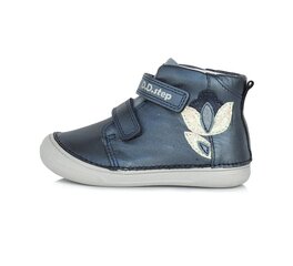 Кожаные  ботинки для девочек "D.D.STEP.
A078-861M.
Sinine. цена и информация | Ботинки детские | kaup24.ee