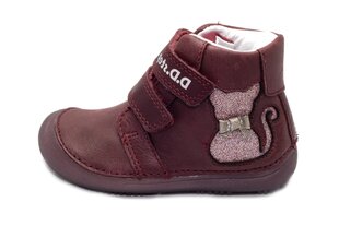 Кожаные  ботинки для девочек "D.D.STEP.
A063-35M.
Raspberry. цена и информация | Ботинки детские | kaup24.ee
