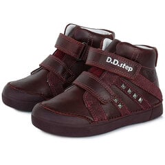 Кожаные  ботинки для девочек "D.D.STEP.
A068-583AL.
Raspberry. цена и информация | Детские сапоги | kaup24.ee