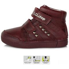 Кожаные  ботинки для девочек "D.D.STEP.
A068-583AL.
Raspberry. цена и информация | Ботинки детские | kaup24.ee