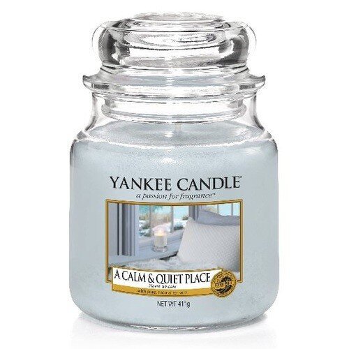 Küünal Yankee Candle A Calm & Quiet Place Candle - A scented candle, 104 g цена и информация | Küünlad, küünlajalad | kaup24.ee