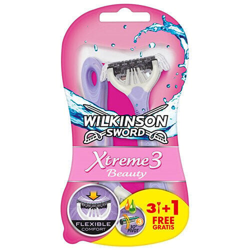 Ühekordsed žiletid Wilkinson Sword Xtreme3 Beauty ( 4 pcs ) - Disposable razor for women hind ja info | Raseerimisvahendid | kaup24.ee