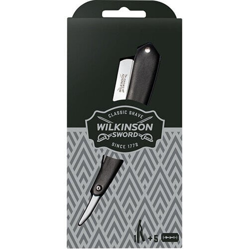 Meeste žilett Wilkinson Sword Cut Throat + Double Edge Blades ( 5 pcs ) - Razor + spare razor blades цена и информация | Raseerimisvahendid | kaup24.ee