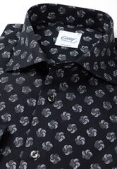 22OS/Мужская рубашка черная (Regular) цена и информация | Мужские рубашки | kaup24.ee