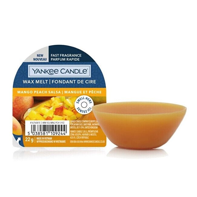 Lõhnavaha Yankee Candle Mango Peach Salsa Wax Melt (mango and peach) - Scented wax for aroma lamps, 22 g hind ja info | Küünlad, küünlajalad | kaup24.ee