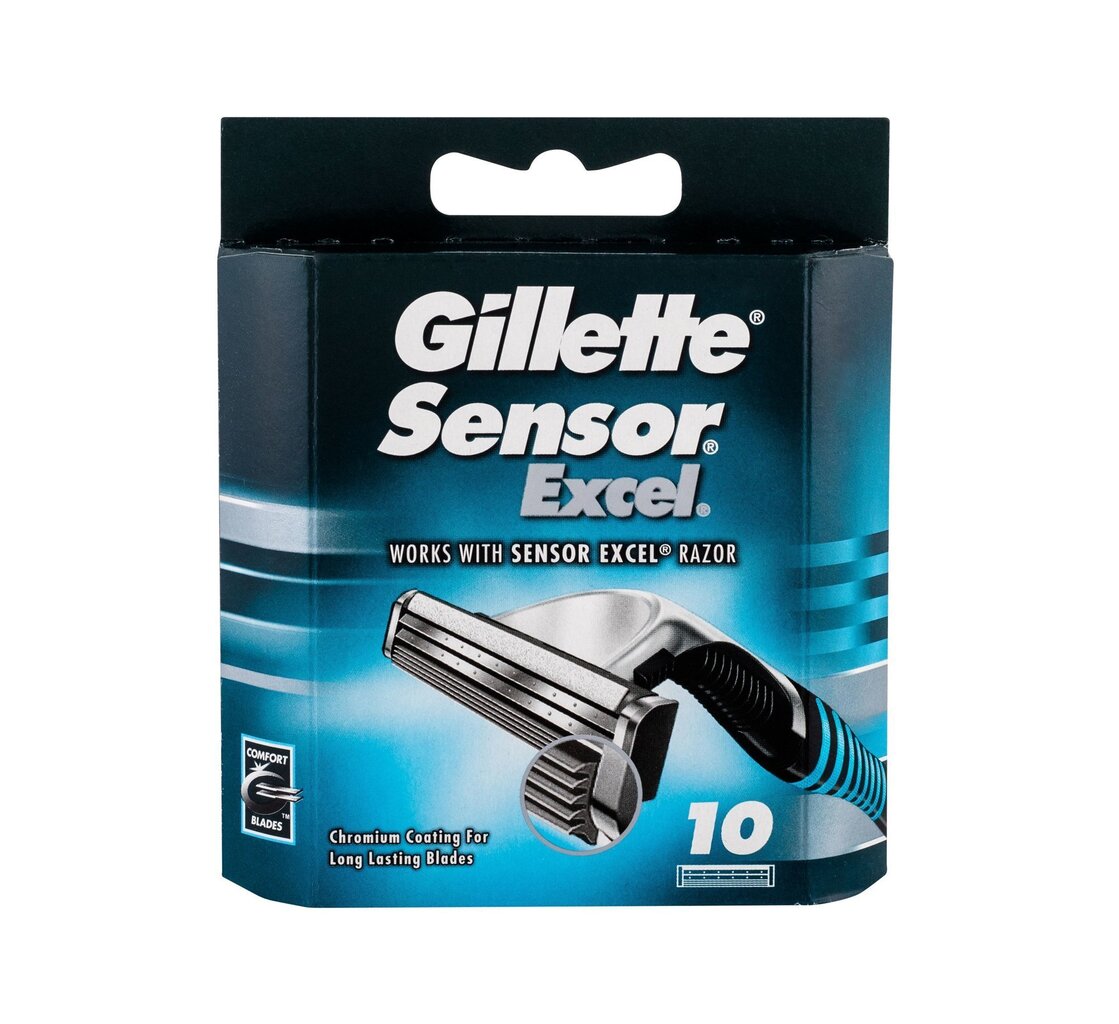 Raseerimispead Gillette Sensor Excel 10 tk цена и информация | Raseerimisvahendid | kaup24.ee