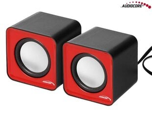 Audiocore AC870R, красный цена и информация | Аудиоколонки | kaup24.ee