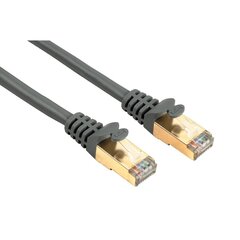 Сетевой кабель Hama 00041894 Cat 5E STP, 1.5м, серый цена и информация | Кабели и провода | kaup24.ee