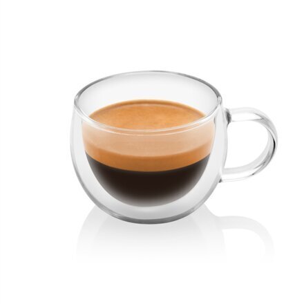 Eta espresso kruus kahekordse klaasist seintega, 80 ml, 2 tk. hind ja info | Klaasid, tassid ja kannud | kaup24.ee