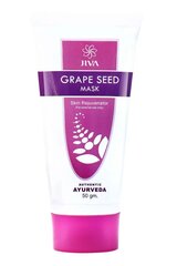 Увлажняющая маска для лица с виноградными косточками Grape Seed Jiva Ayurveda, 50 г цена и информация | Маски для лица, патчи для глаз | kaup24.ee