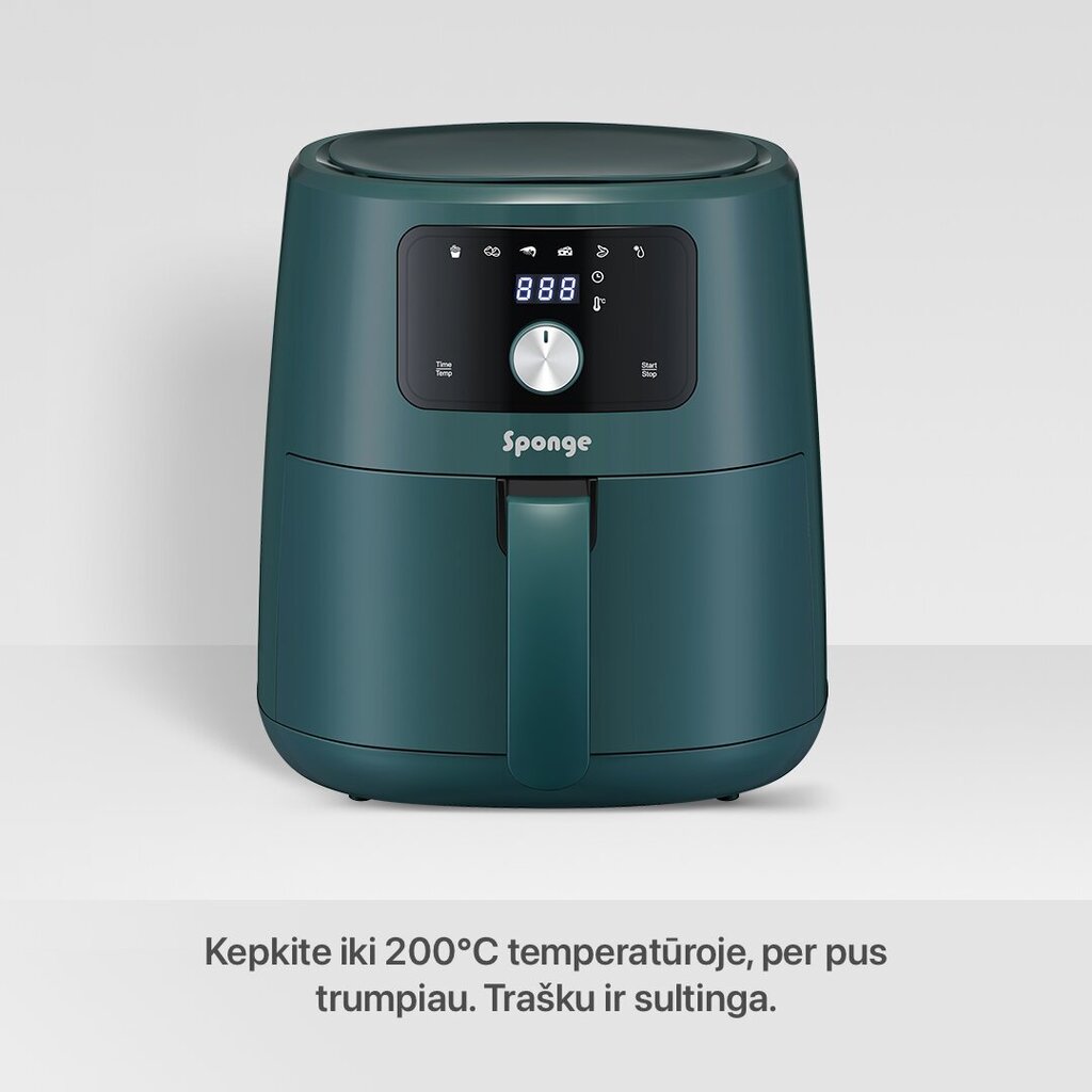 Sponge Air Fryer 6L цена и информация | Fritüürid, kuumaõhufritüürid | kaup24.ee