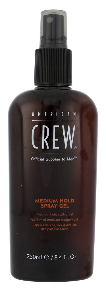 Meeste juuksesprei-geel American Crew Medium Hold, 250 ml hind ja info | Viimistlusvahendid juustele | kaup24.ee