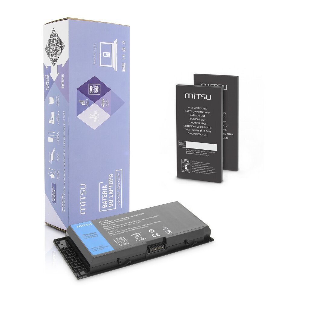 Mitsu Battery BC/DE-M6600 (DELL 4400 MAH 49 WH) hind ja info | Akud, patareid fotoaparaatidele | kaup24.ee