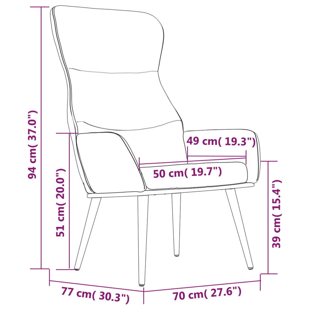 vidaXL puhketool, must, kangas hind ja info | Tugitoolid | kaup24.ee