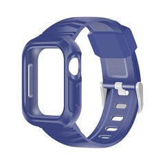 Противоударный чехол-ремешок Armour для Apple Watch — Синий 44mm цена и информация | Аксессуары для смарт-часов и браслетов | kaup24.ee