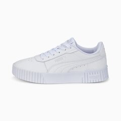 Puma laste vabaajajalats Carina 2,0 386185*02, valge 4065449633826 цена и информация | Детская спортивная обувь | kaup24.ee