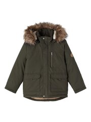 Name It laste parka 200g 13206221*02, oliiv 5715225811274 hind ja info | Poiste joped | kaup24.ee