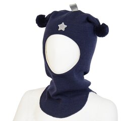 Шапка-шлем Kivat для детей 504*65, тёмно-синий 6419580271665 цена и информация | Шапки, перчатки, шарфы для мальчиков | kaup24.ee