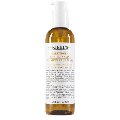 Näopuhastusvahend Kiehl's Calendula Deep Cleansing Foaming Face Wash, 250ml hind ja info | Näopuhastusvahendid | kaup24.ee